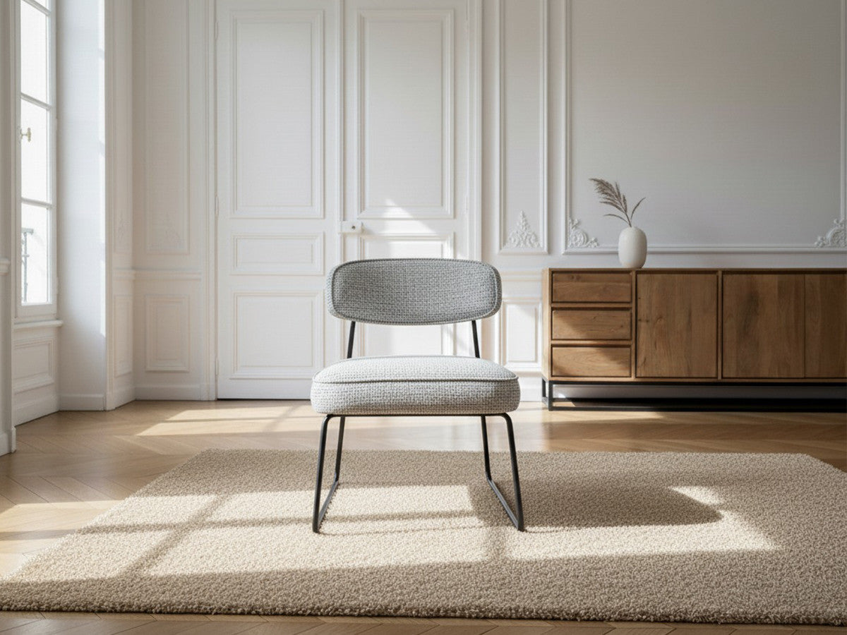 Manon - Lot De 2 Fauteuils - Tissu Bouclette
