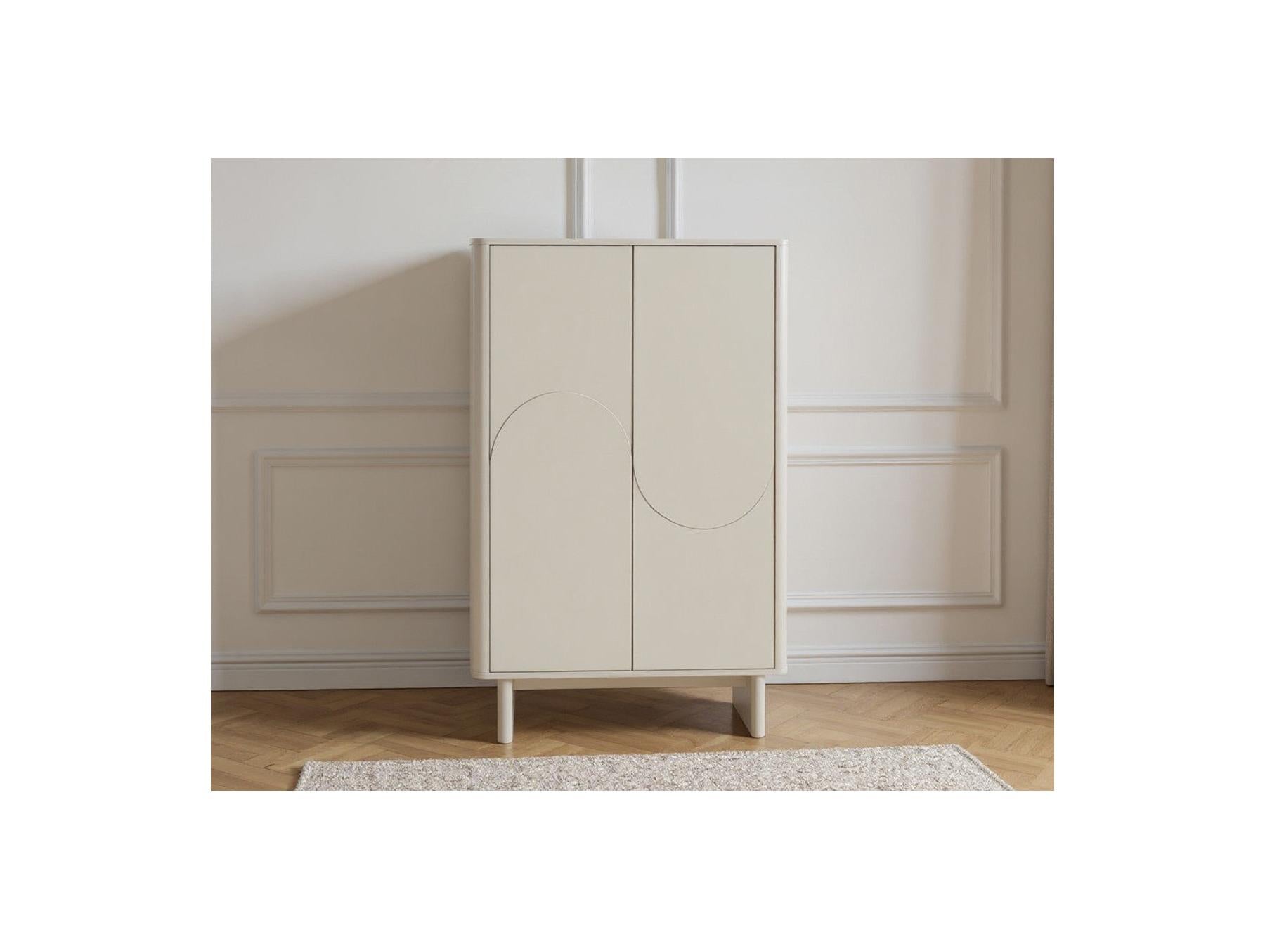 Esteban - Tall Sideboard 2 Doors - Geometric Shapes