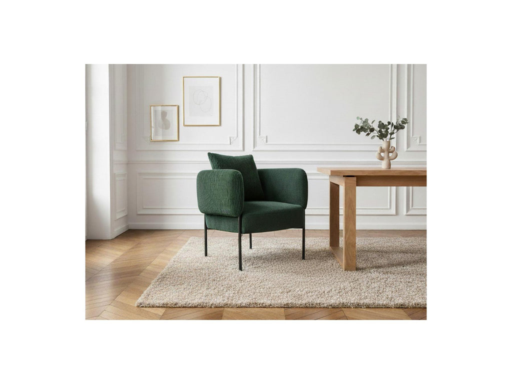Gabin - Fauteuil De Table - Tissu Velours Côtelé