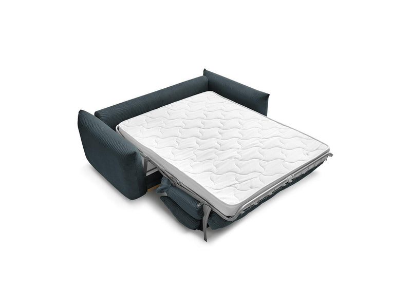 Canapé Droit Convertible 3 Places - Ernest - Tissu Velours Côtelé