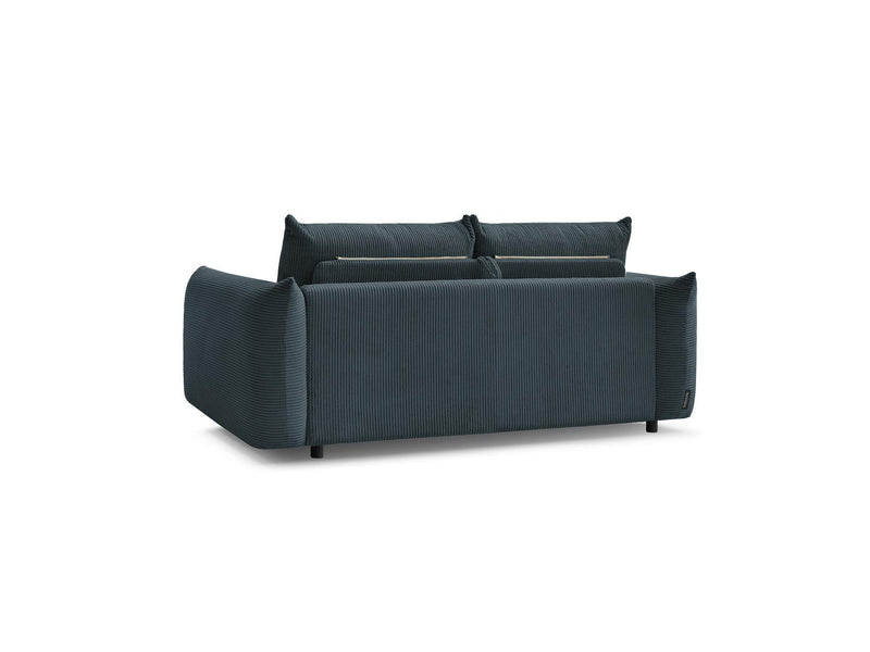 Canapé Droit Convertible 3 Places - Ernest - Tissu Velours Côtelé