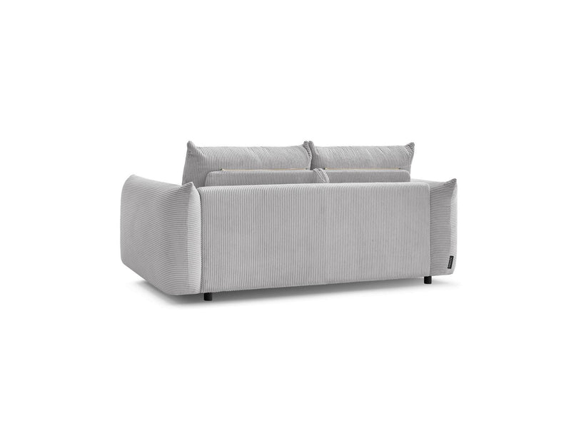 Canapé Droit Convertible 3 Places - Ernest - Tissu Velours Côtelé