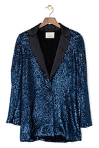 The Blondie Glitter Blue Blazer