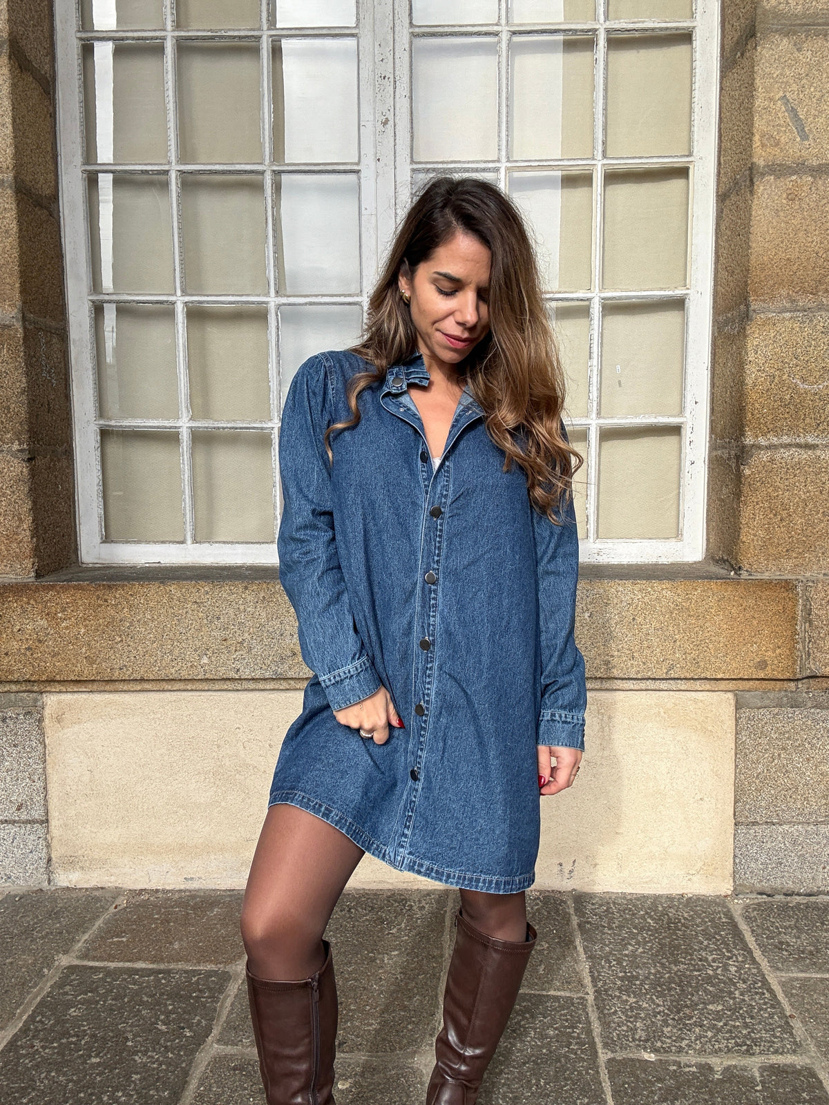 Vestido Vaquero Marion de manga larga