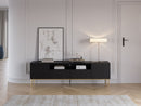 Kasha - Mueble TV con nicho - Patas doradas