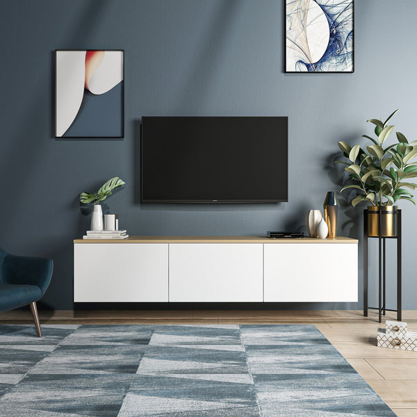 Meubles Tv Neon - Blanc / Chêne