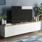 Meubles Tv Neon - Blanc / Chêne