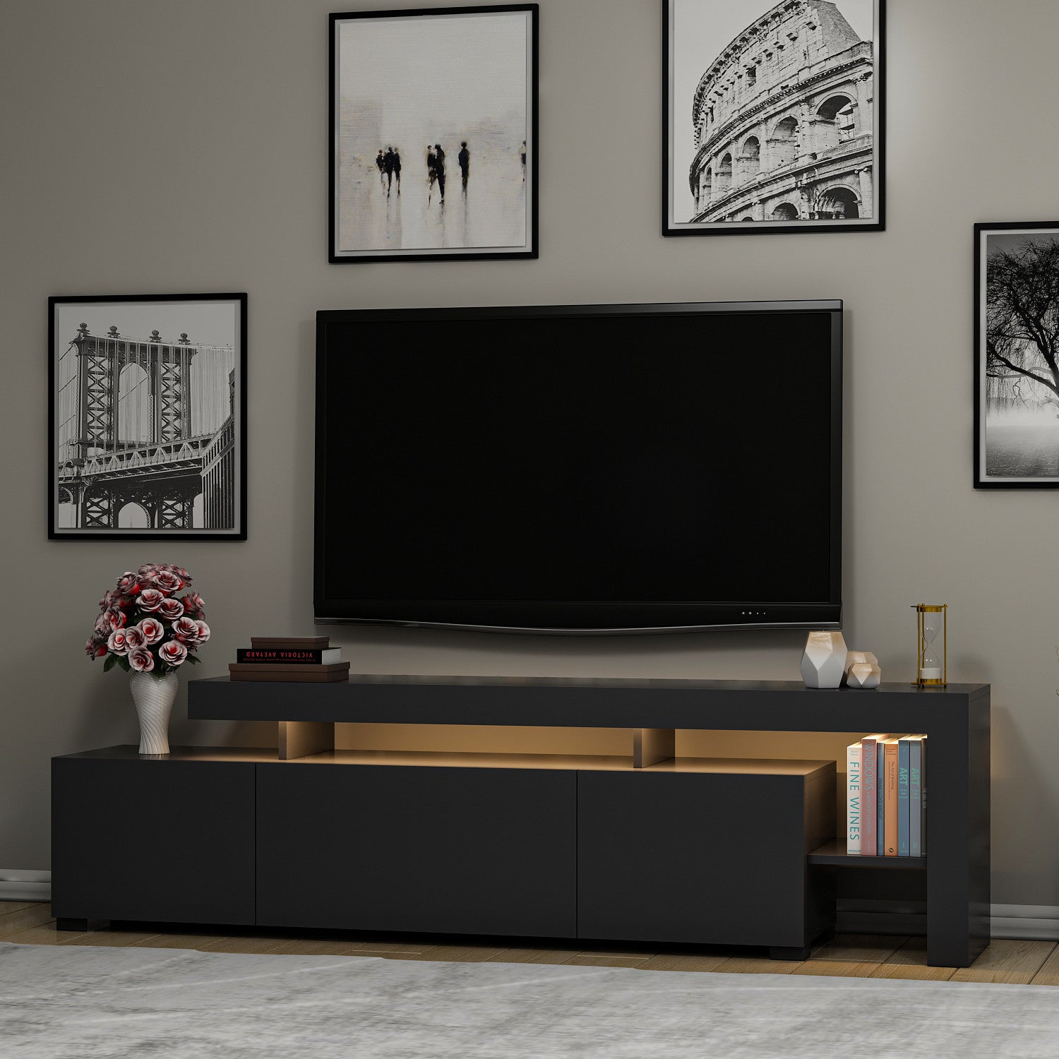 Meubles Tv Beliz - Anthracite