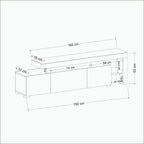 Meubles Tv Beliz - Anthracite