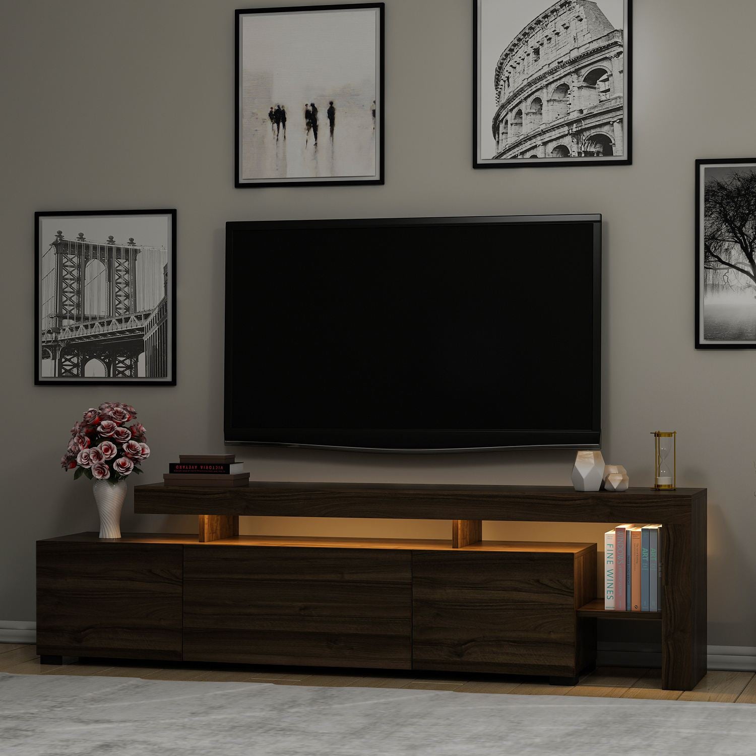 Meubles Tv Beliz - Noyer