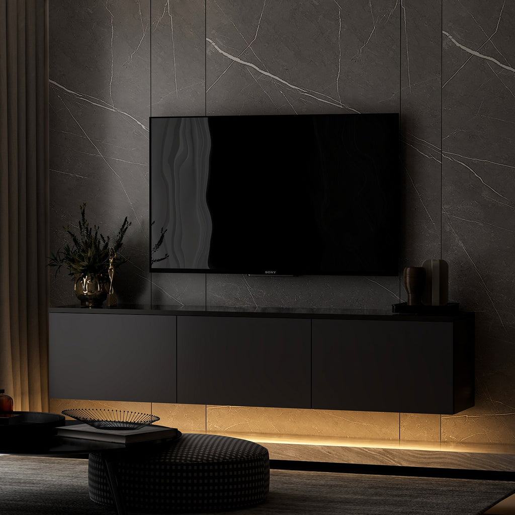 Meubles Tv Néon Lumineux - Anthracite
