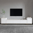Meubles Tv Imaj - Marbre Blanc / Doré