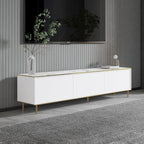 Meubles Tv Imaj - Marbre Blanc / Doré