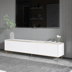 Meubles Tv Imaj - Marbre Blanc / Doré