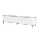 Meubles Tv Imaj - Marbre Blanc / Doré