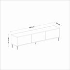 Meubles Tv Imaj - Marbre Blanc / Doré