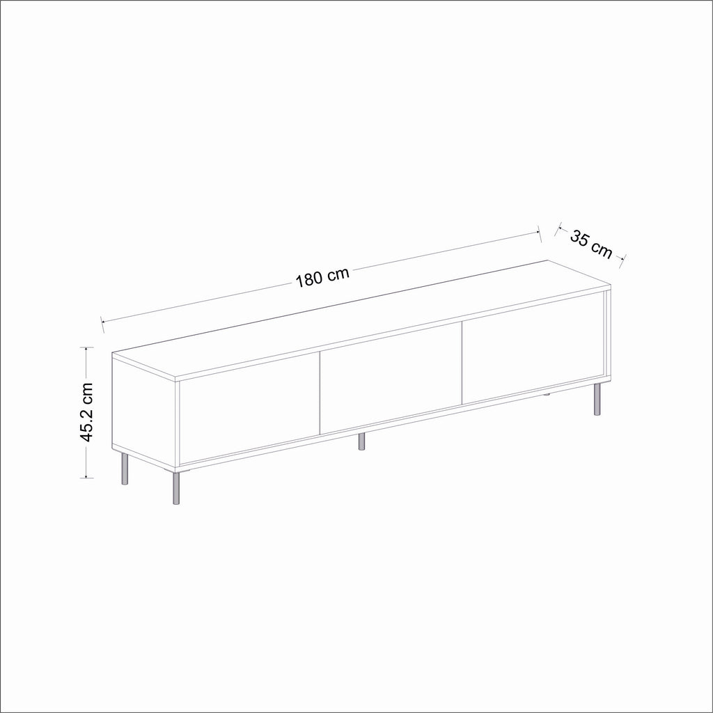 Meubles Tv Imaj - Blanc / Doré