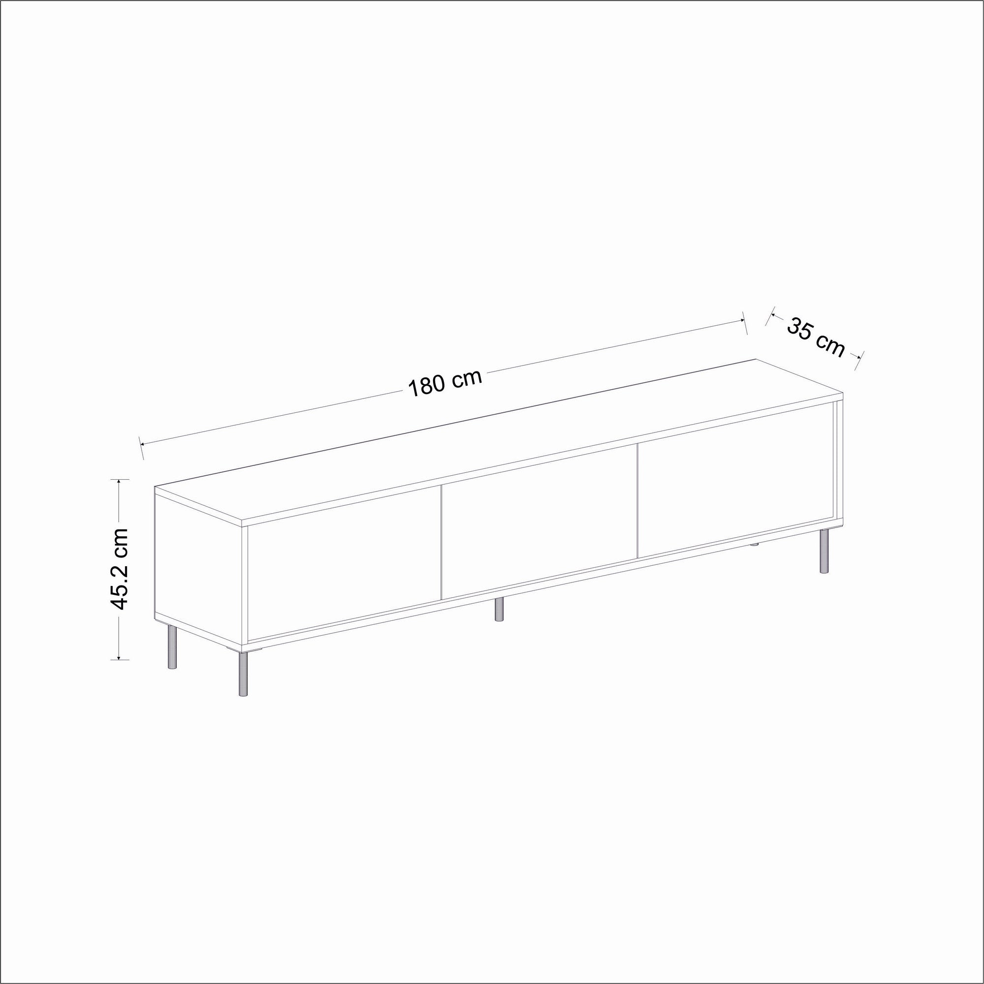 Meubles Tv Imaj - Blanc / Doré