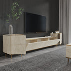 Meubles Tv Imaj - Travertin / Doré