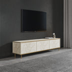 Meubles Tv Imaj - Travertin / Doré