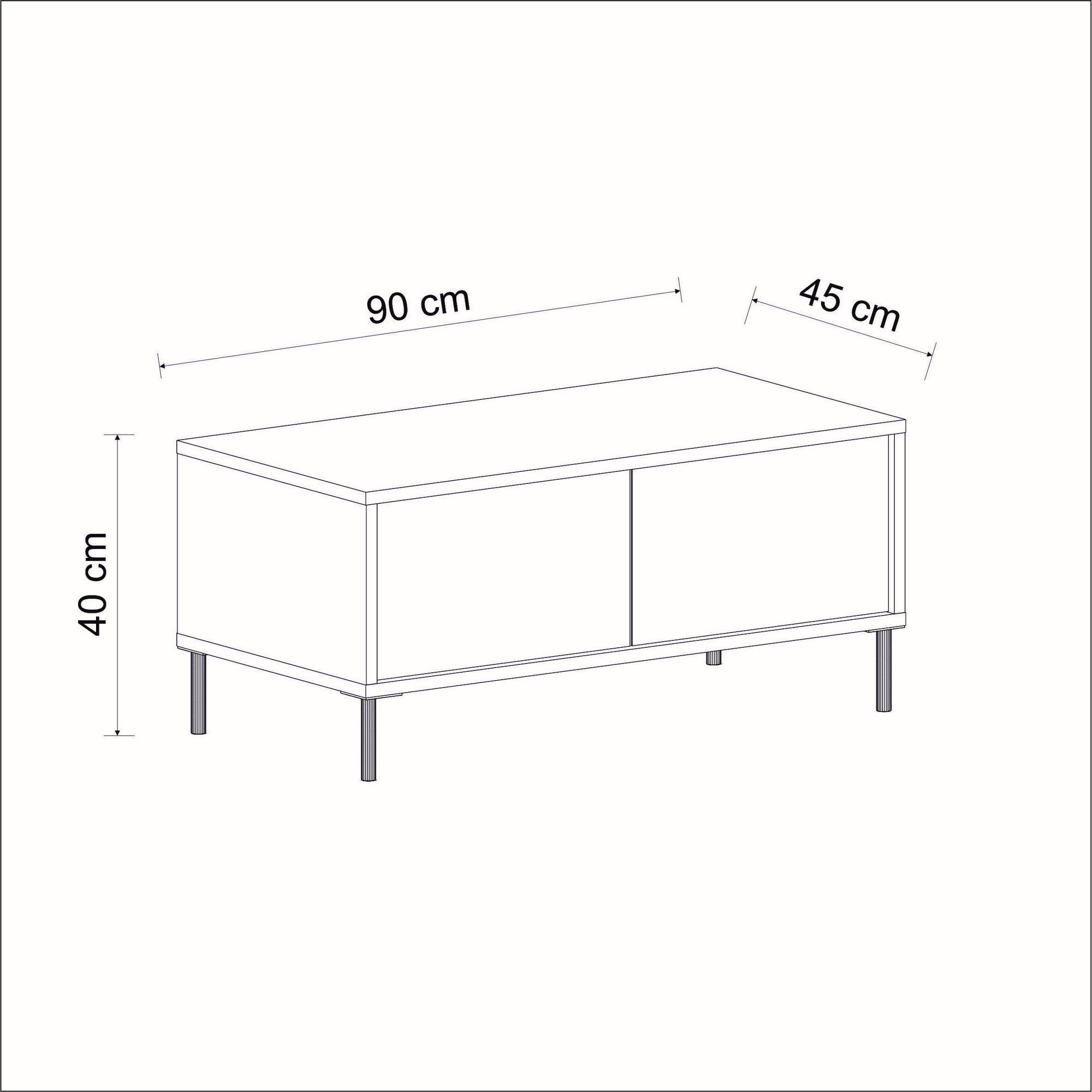 Tables Basses Imaj - Travertin / Doré