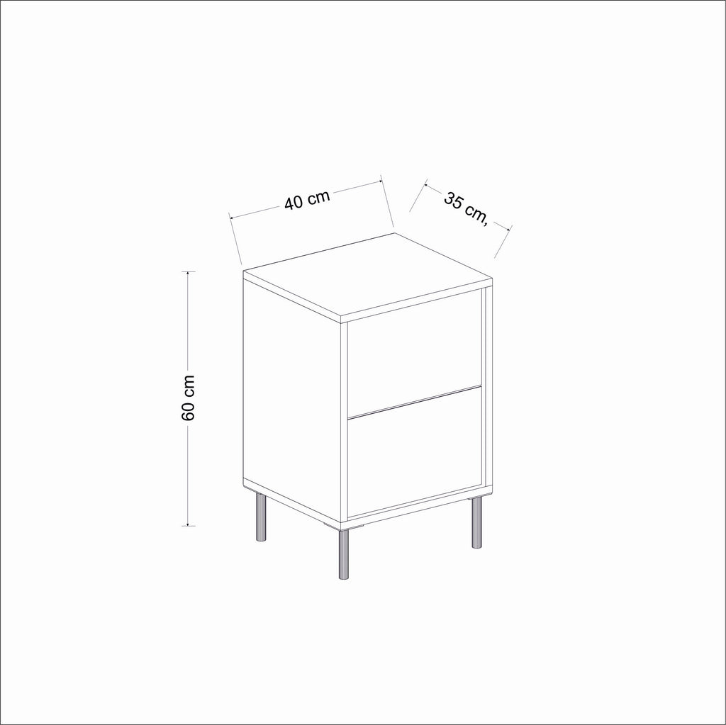 Tables De Chevet Imaj - Marbre Blanc / Doré