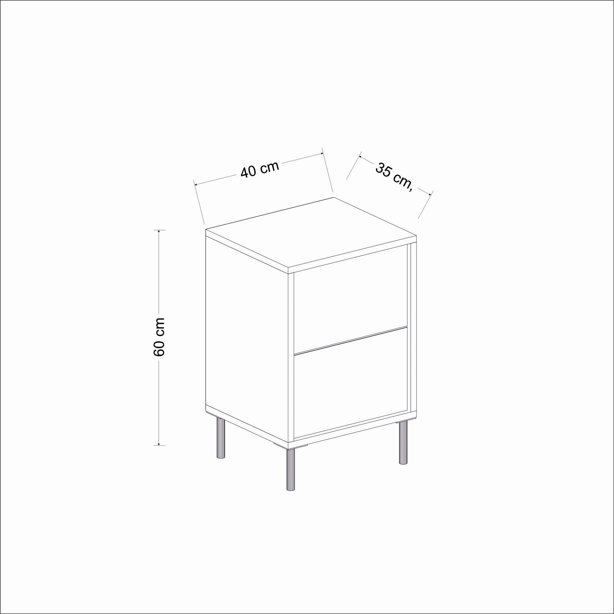 Tables De Chevet Imaj - Blanc / Doré