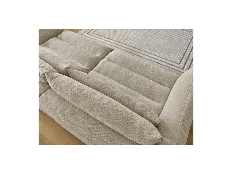 Canapé Droit Fixe 3 Places - Neil - Tissu Texturé