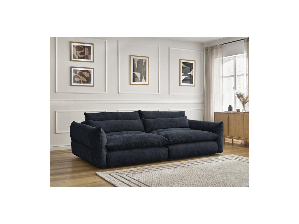 Neil - Canapé Droit Fixe 3 Places - Tissu Texturé