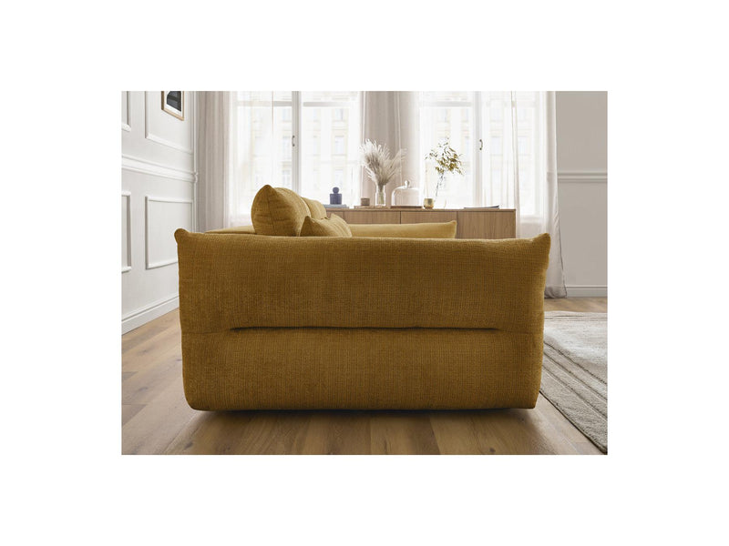 Canapé Droit Fixe 3 Places - Neil - Tissu Texturé