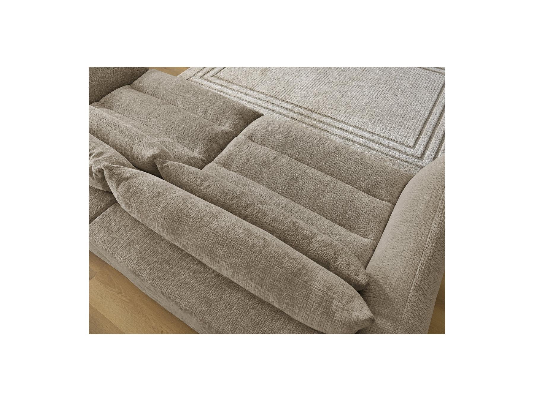 Neil - Canapé Droit Fixe 3 Places - Tissu Texturé