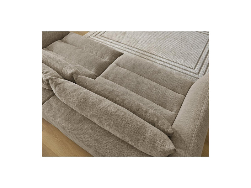 Canapé Droit Fixe 3 Places - Neil - Tissu Texturé