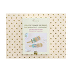 Pink Mustache Kit - Miyuki Bead Weaving - Feather Brooches