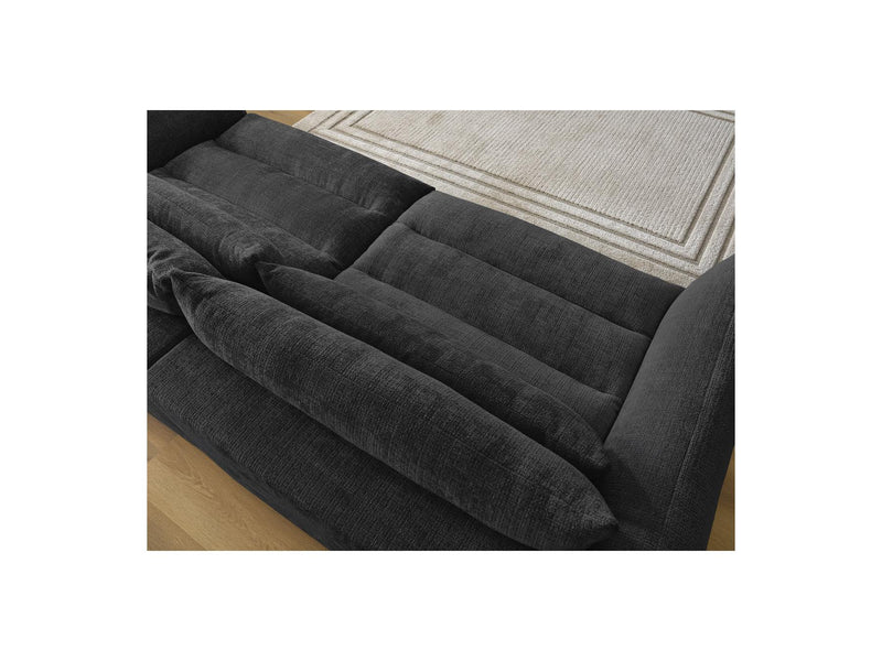 Canapé Droit Fixe 3 Places - Neil - Tissu Texturé