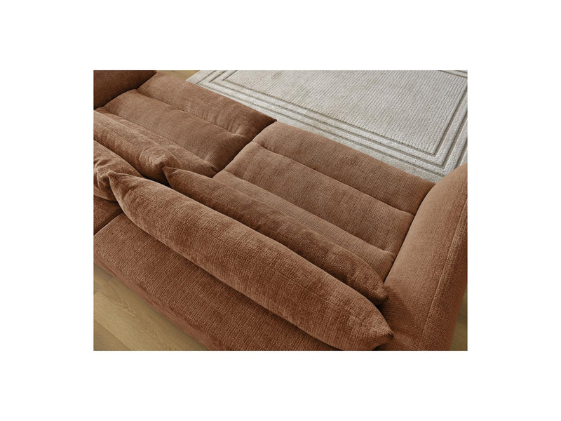 Canapé Droit Fixe 3 Places - Neil - Tissu Texturé