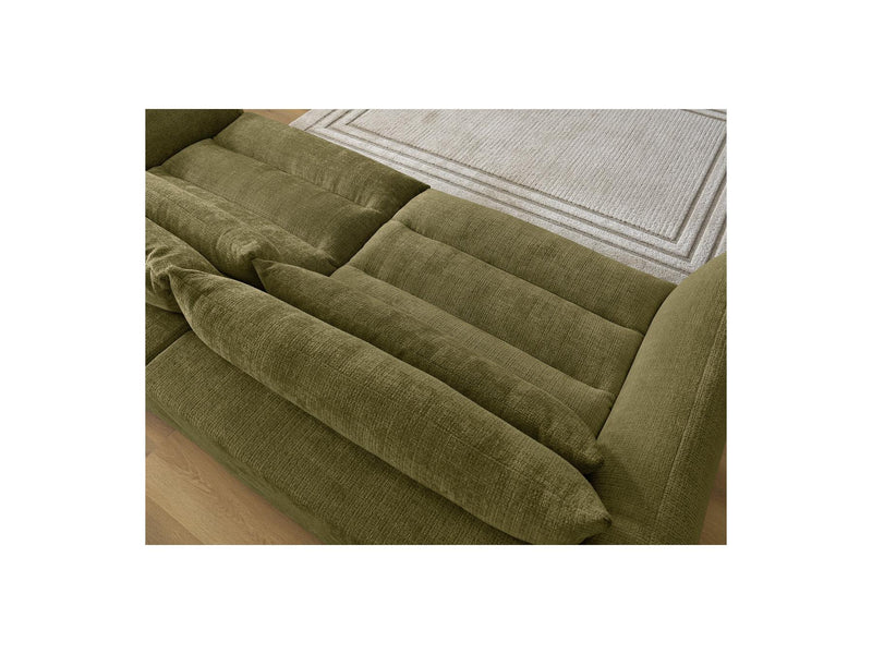 Canapé Droit Fixe 3 Places - Neil - Tissu Texturé