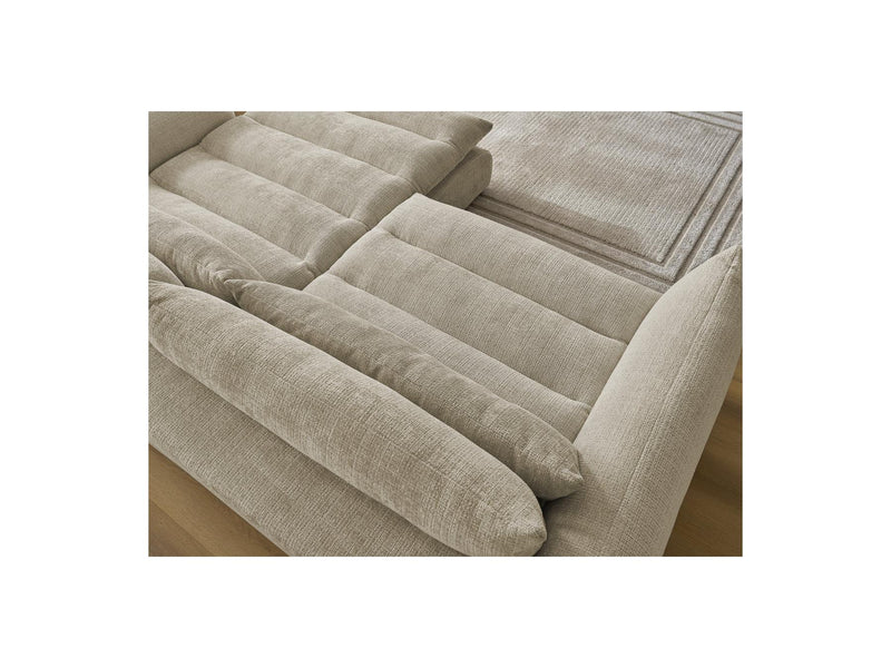 Canapé D'Angle Fixe - Neil - Tissu Texturé - Angle Droit