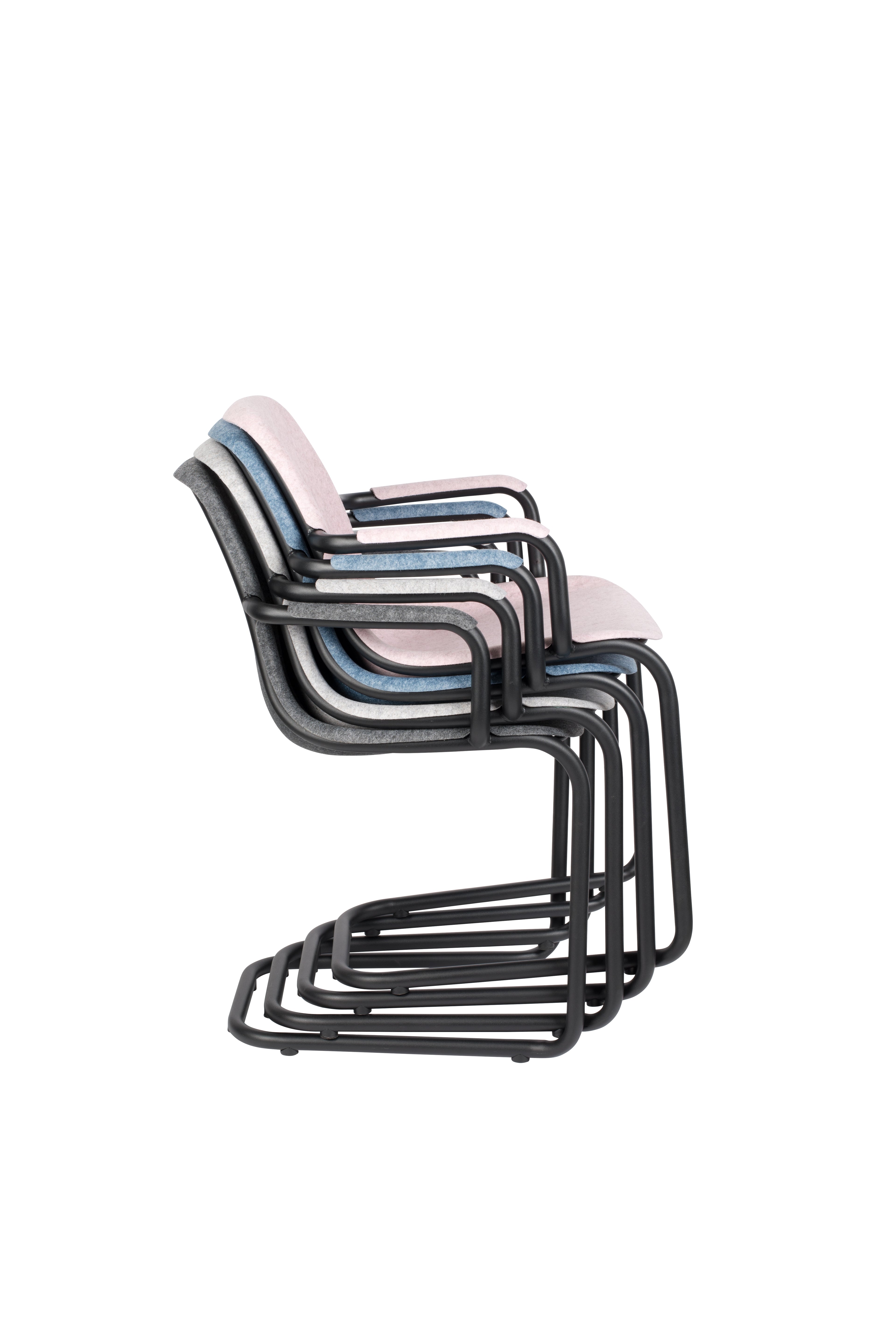 Thirsty - Fauteuil De Salle À Manger - Plastique recyclé - Rose Pâle