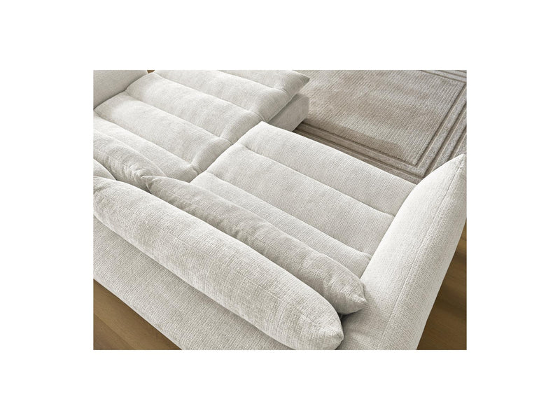 Canapé D'Angle Fixe - Neil - Tissu Texturé - Angle Droit