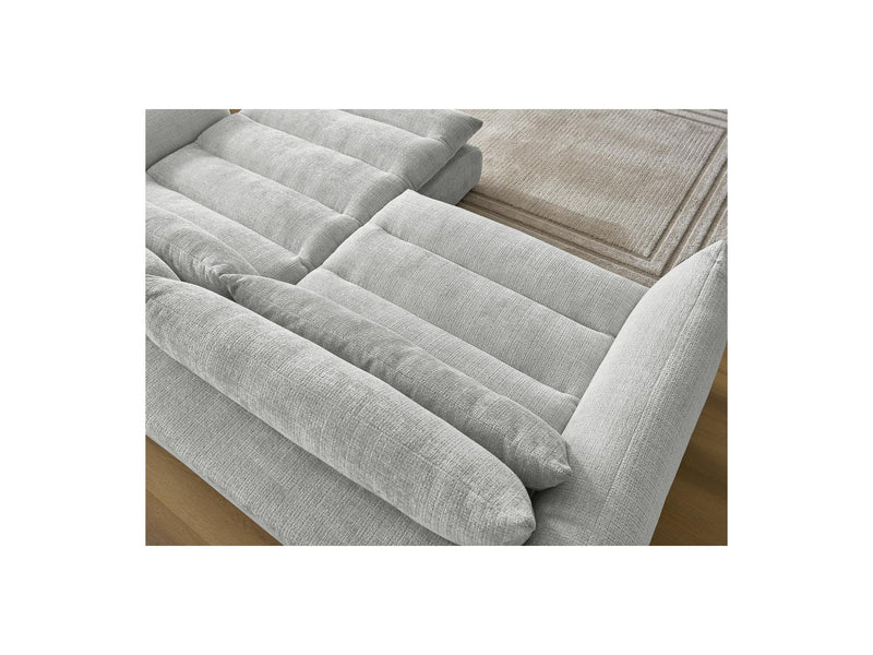 Canapé D'Angle Fixe - Neil - Tissu Texturé - Angle Droit