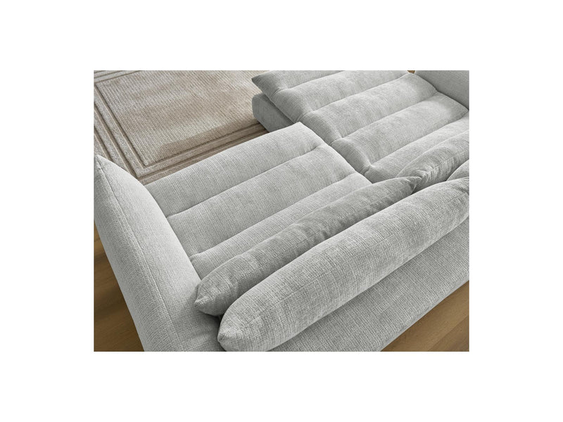 Canapé D'Angle Fixe - Neil - Tissu Texturé - Angle Gauche