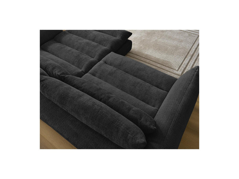 Canapé D'Angle Fixe - Neil - Tissu Texturé - Angle Droit
