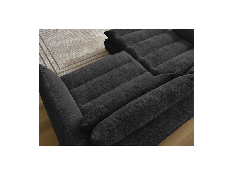 Canapé D'Angle Fixe - Neil - Tissu Texturé - Angle Gauche