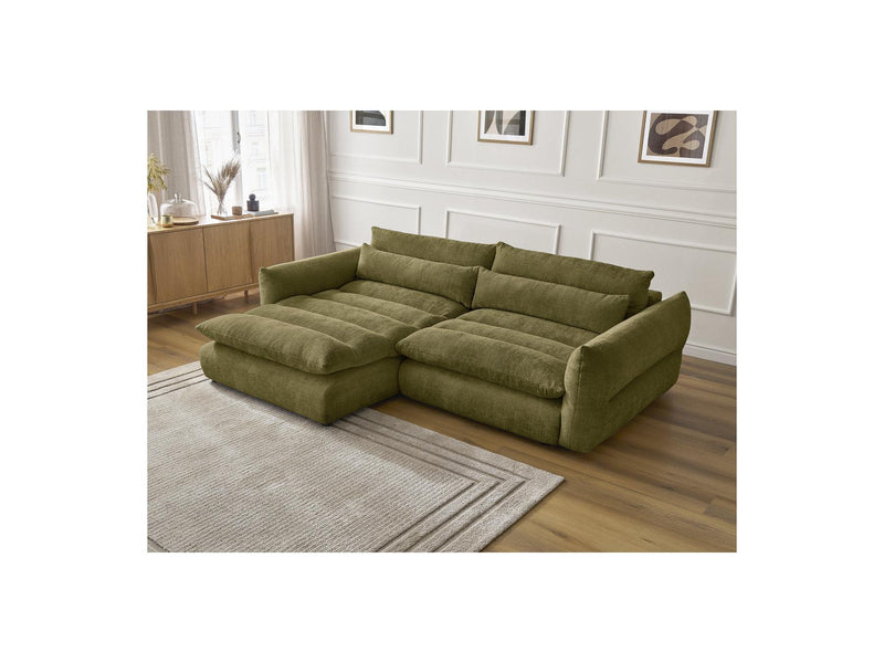 Canapé D'Angle Fixe - Neil - Tissu Texturé - Angle Gauche