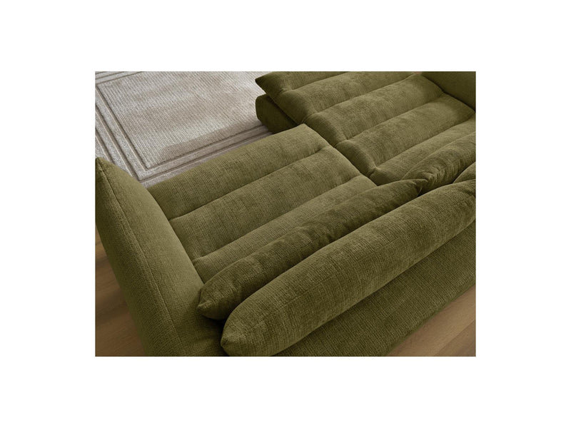 Canapé D'Angle Fixe - Neil - Tissu Texturé - Angle Gauche