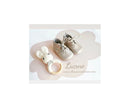 Mini-Arthur Soft Non-Slip Baby Slippers for Girls - Gold Leather - Girl