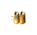 Mini-Arthur Soft Non-Slip Baby Slippers - Mustard Yellow Leather - Unisex