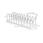 Soporte Extensible para Tapas y Sartenes - Tower - Blanco