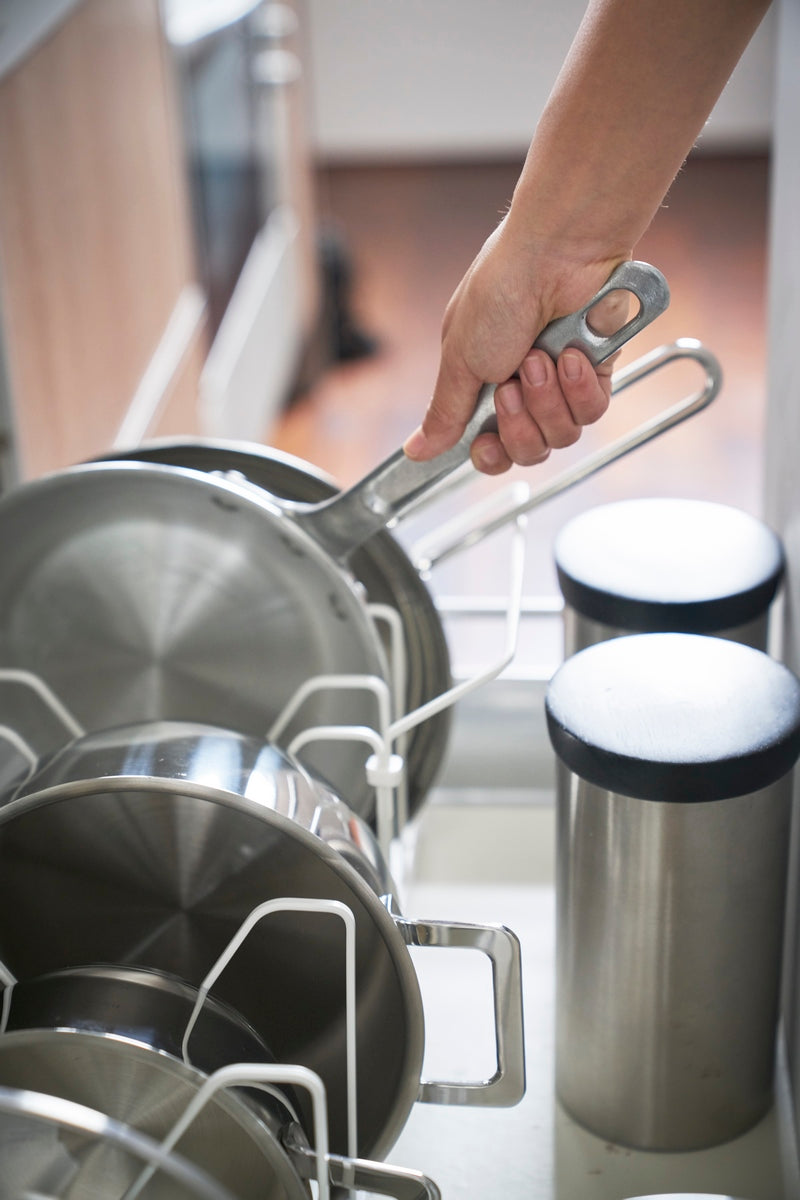 Soporte Extensible para Tapas y Sartenes - Tower - Blanco