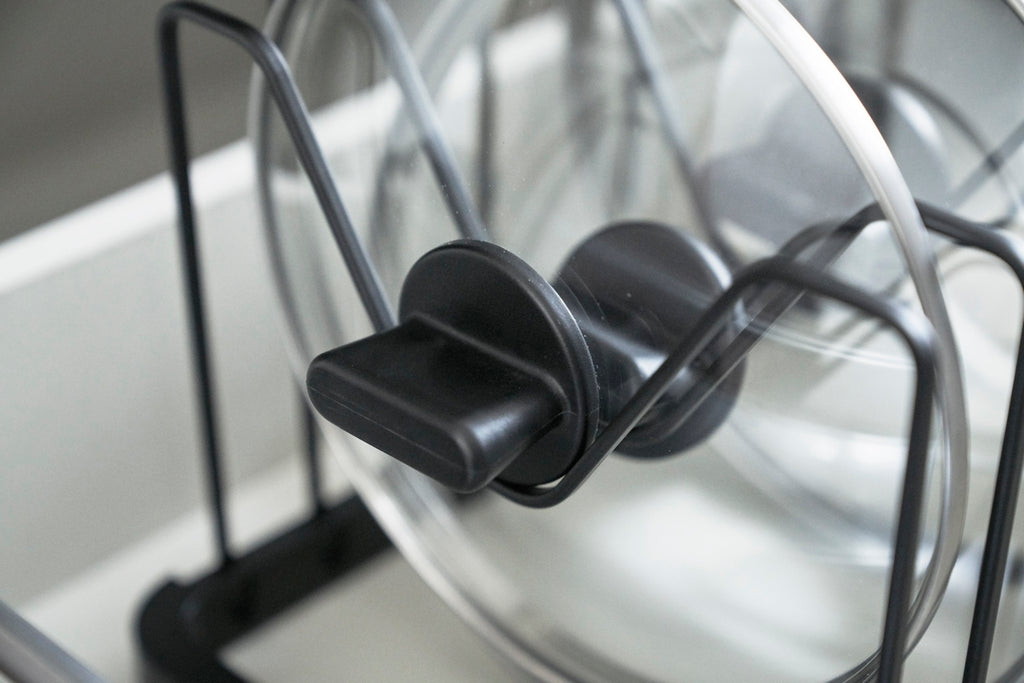Supporto estensibile per coperchi e padelle - Tower - Nero